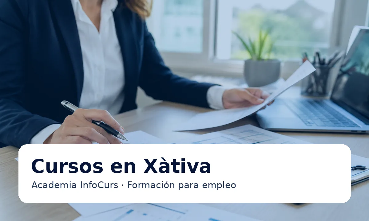 Cursos certificados en Xàtiva para empleo